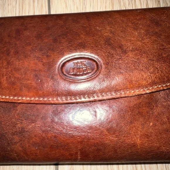 THE BRIDGE - Vintage Rich Brown Leather Wallet - Picture 2 of 10